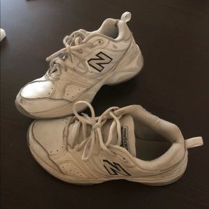 New Balance all white shoes